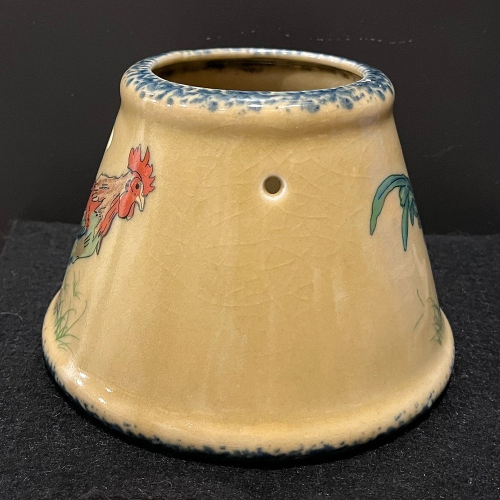 Rooster Ceramic Candle Holder - Picture 3 of 11
